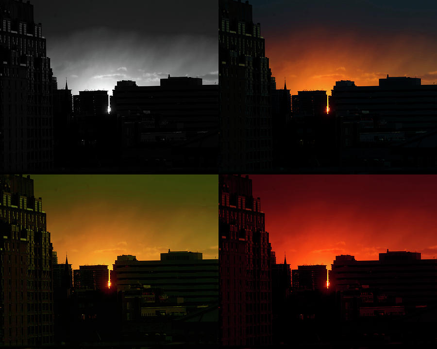 Cityscape Sunset Photograph by Jeff Ross