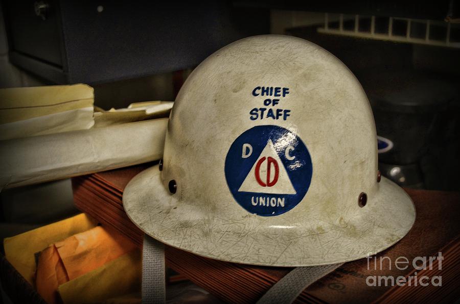 Civil Defense Helmet Photograph by Paul Ward