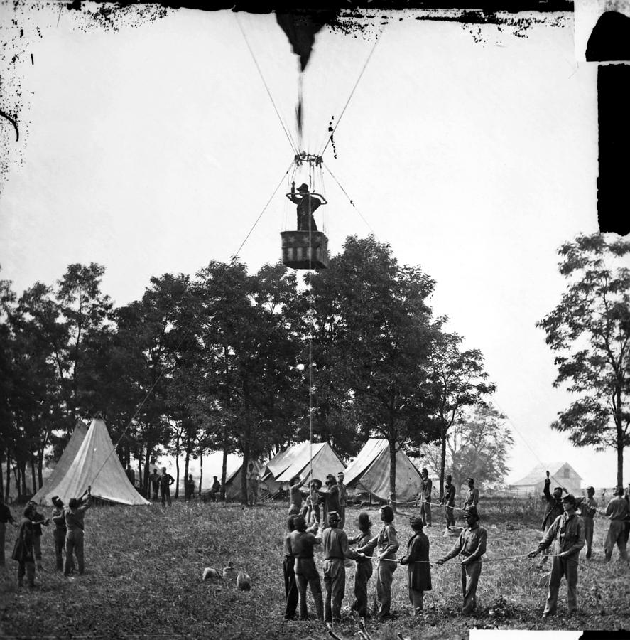 Civil War: Balloon, 1862 Photograph by Granger
