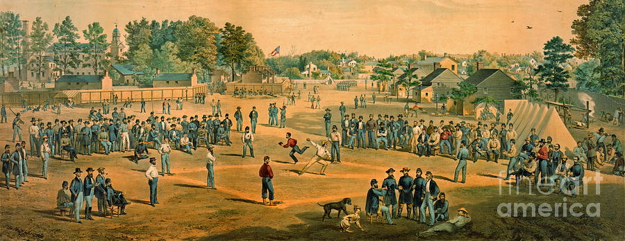 Civil War Baseball 1863 Photograph by Padre Art