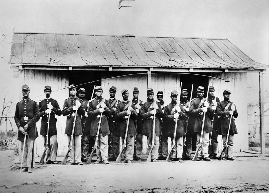 Civil War: Black Troops Photograph by Granger