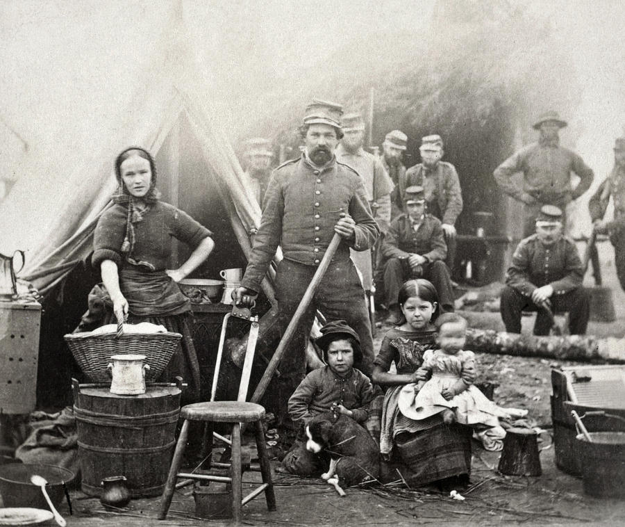 Clothing Photograph - Civil War: Camp Life, 1861 by Granger