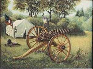 Civil War Cannon Painting by Clare Harvey Civil War Cannon Painting by Clare Harvey