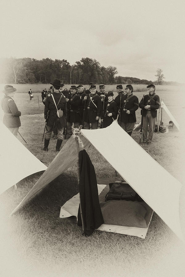 Civil War Encampment Photograph by Hugh Smith