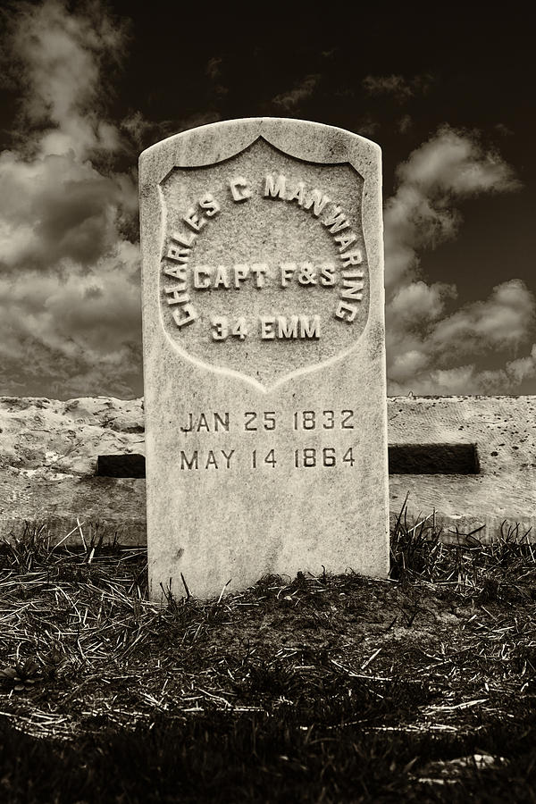 Civil War Headstone Hermann Farm MO DSC2286_16 Photograph by Greg Kluempers