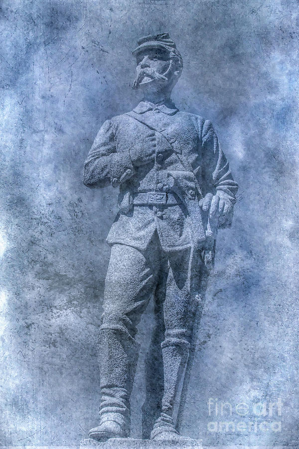 Civil War Soldier Statue Clarion Park Digital Art by Randy Steele
