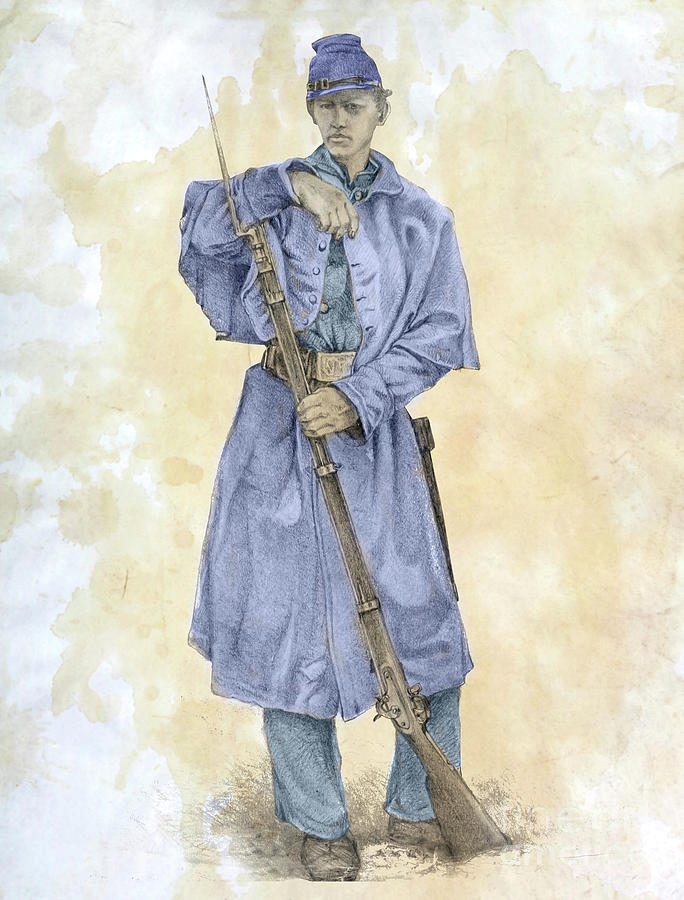 Civil War Union Soldier Digital Art by Randy Steele