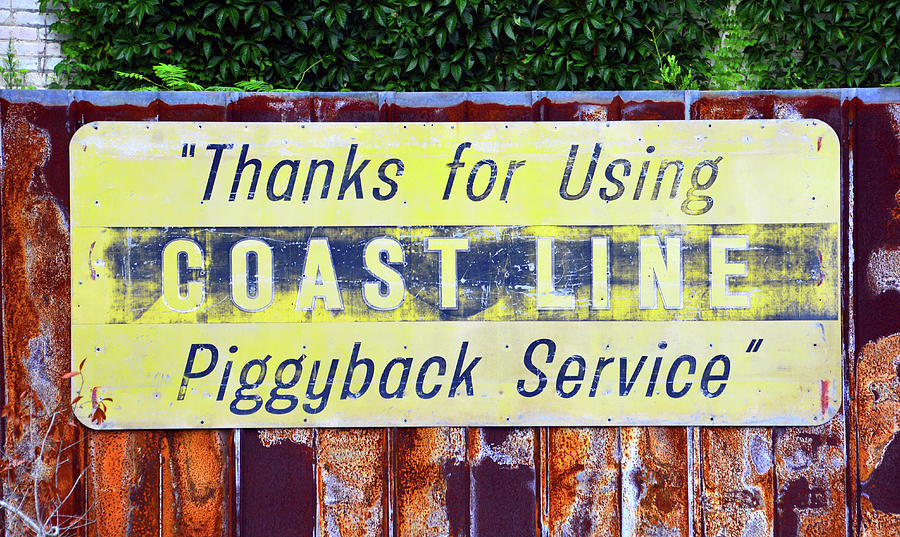 Coast Line rail sign Photograph by David Lee Thompson