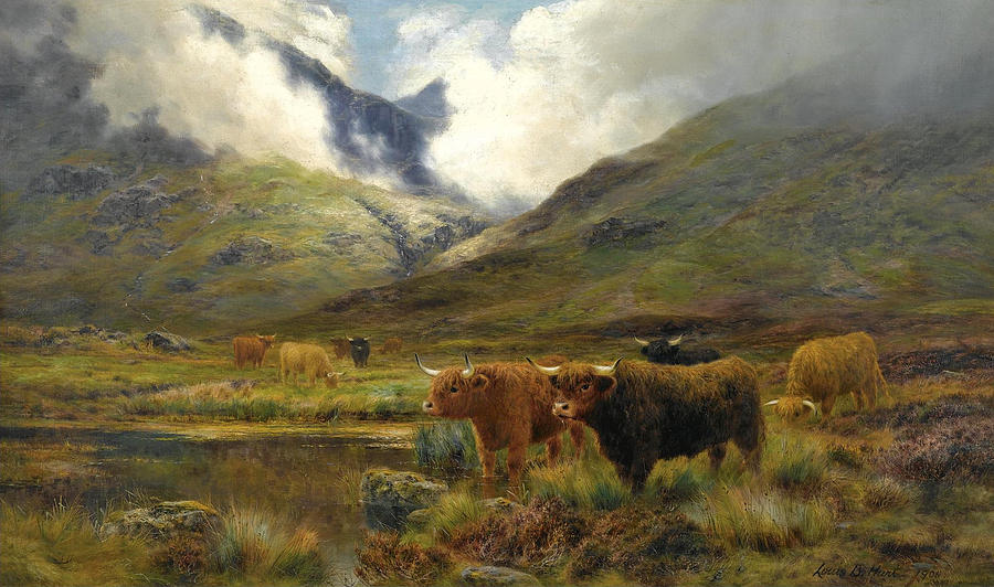 Clachaig. Glencoe Painting by Louis Bosworth Hurt