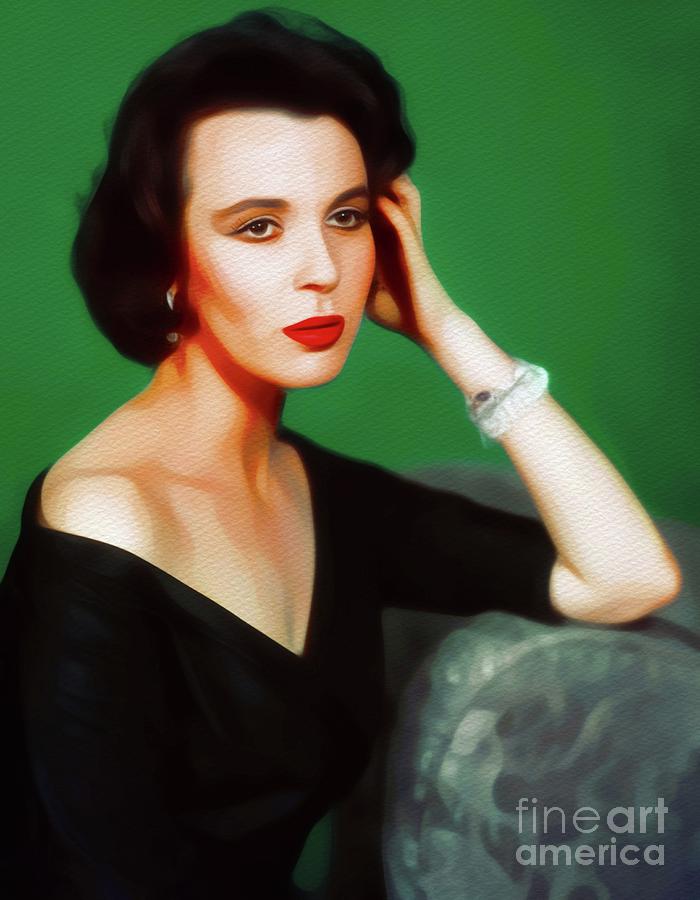 Claire Bloom, Vintage Movie Star Painting
