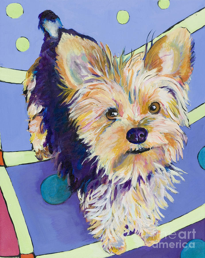 Dog Painting - Claire by Pat Saunders-White