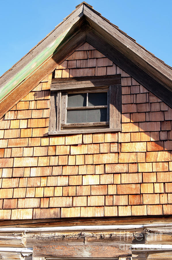 Clapboard Shingles and Window Photograph by Bob Phillips