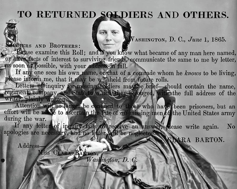 Clara Photograph - Clara Barton by John Feiser Clara Photograph - Clara Barton by John Feiser