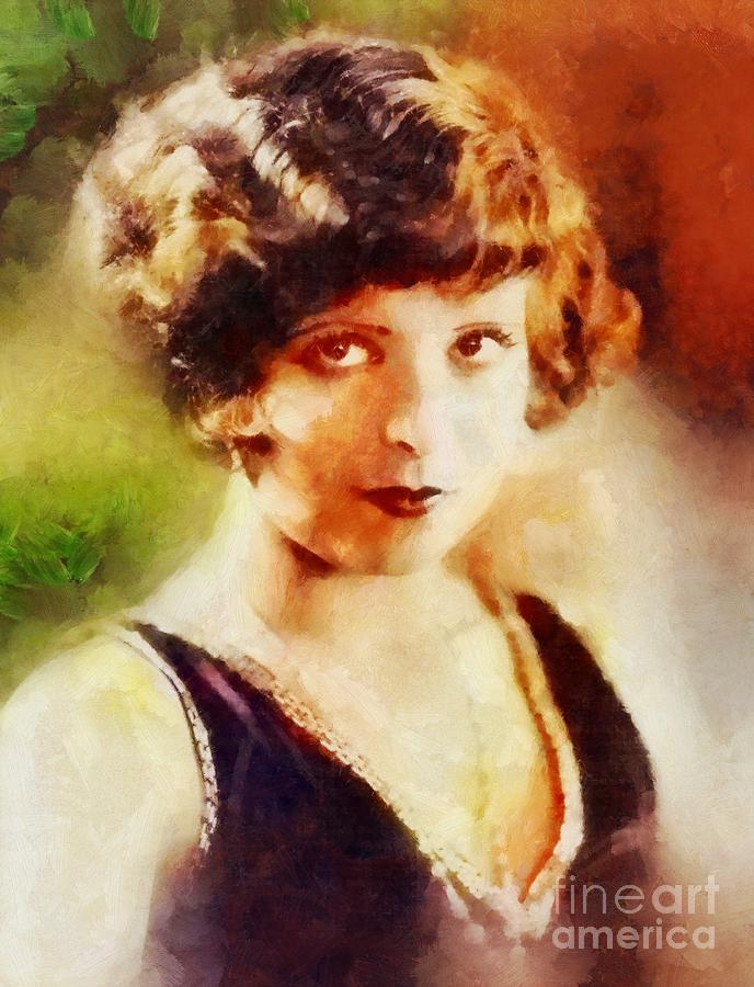 Clara Bow Vintage Hollywood Legend Painting By Esoterica Art Agency