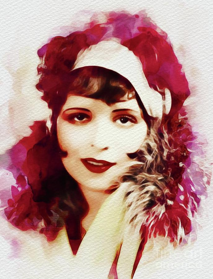 Clara Bow Vintage Movie Star Painting By Esoterica Art Agency Pixels