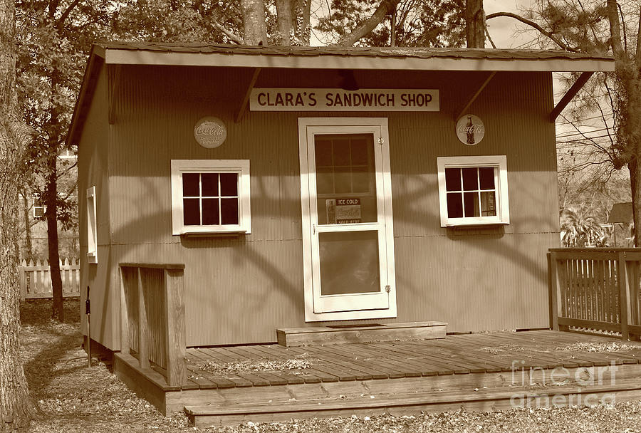 Claras Sandwich Shop Photograph by Skip Willits