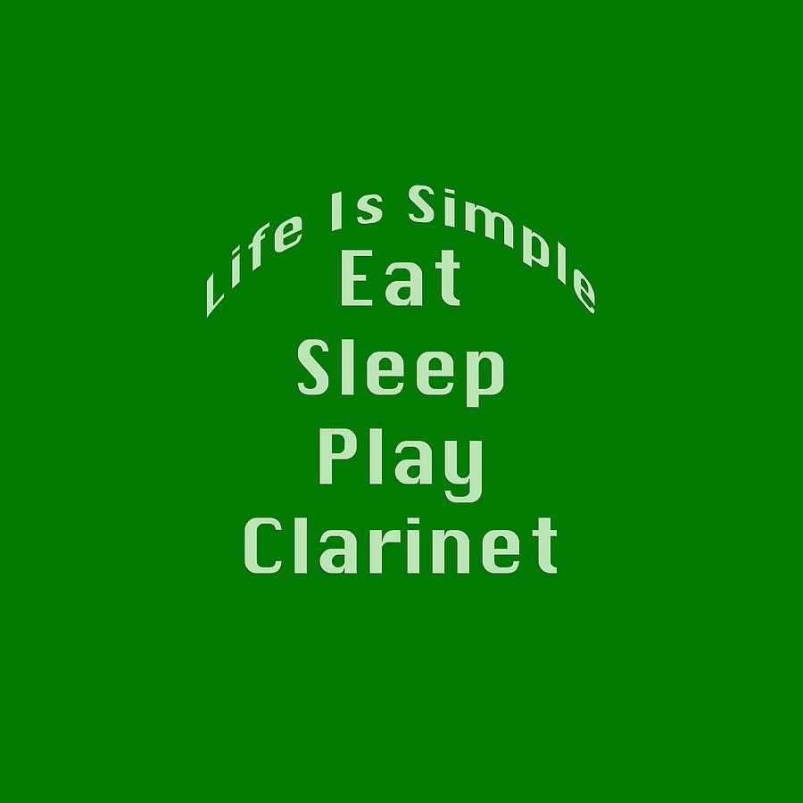 Clarinet Eat Sleep Play Clarinet 5511.02 Photograph by M K Miller