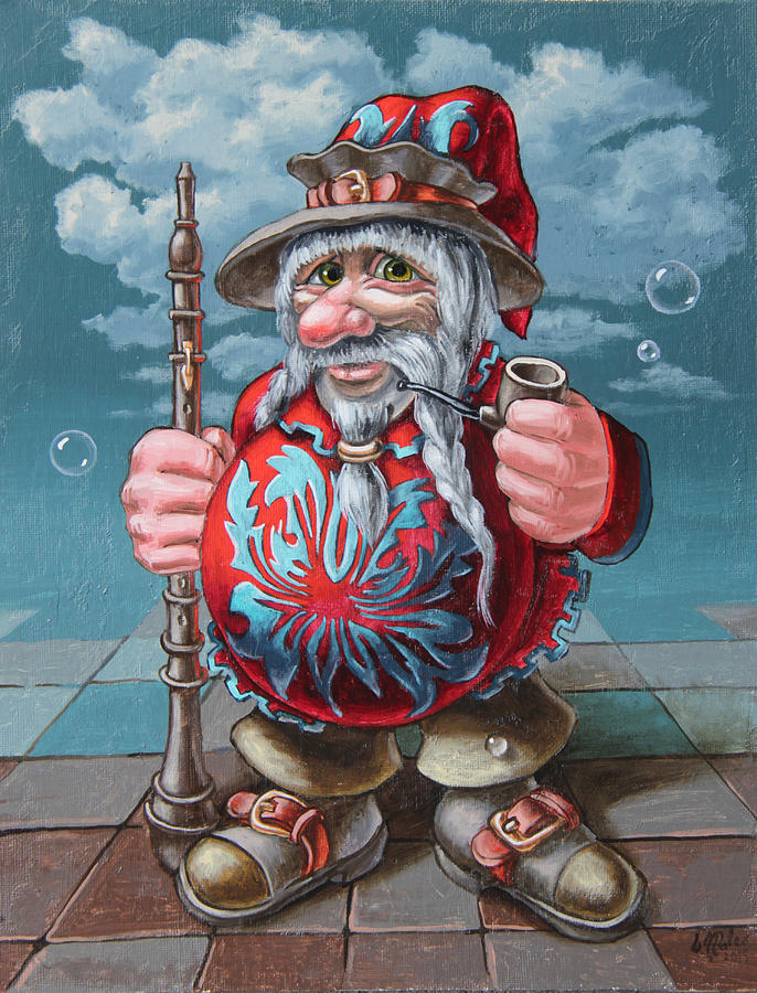 Clarinetist Painting by Victor Molev