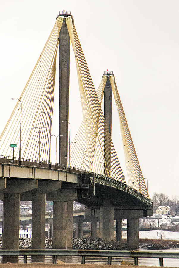 Architecture Photograph - Clark Bridge over the Mississippi River by Phyllis Taylor