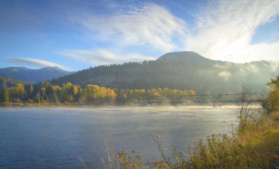 Clark Fork Mists Photograph by Idaho Scenic Images Linda Lantzy