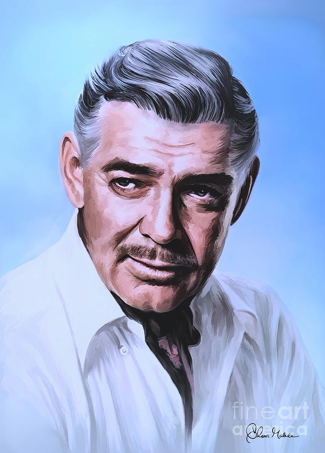  Clark Gable 2 Painting by Andrzej Szczerski