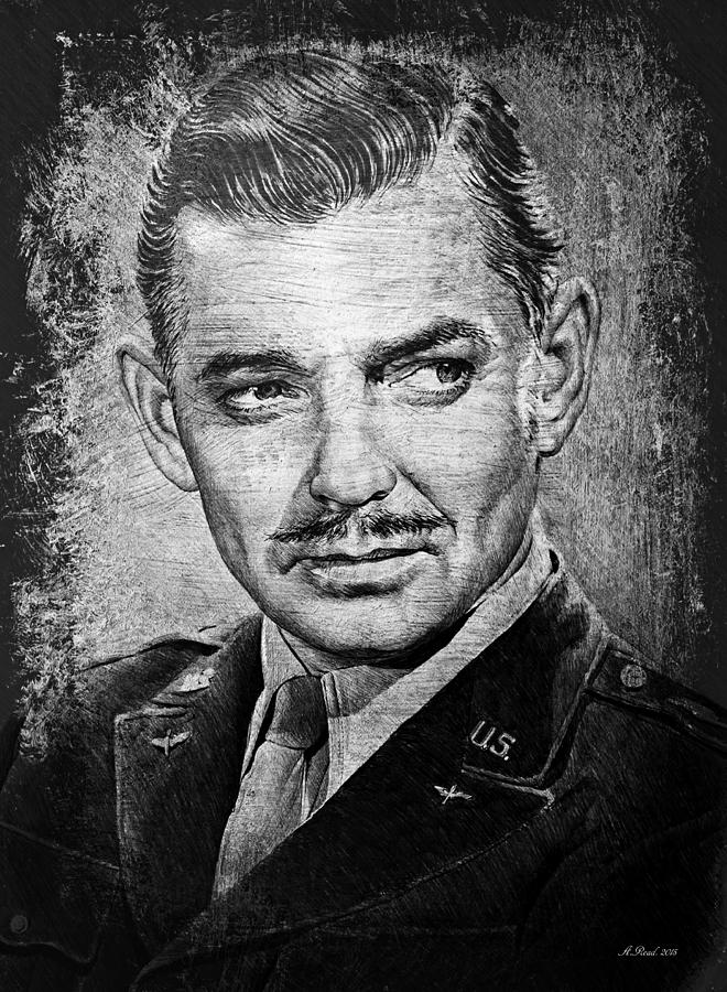 Clark Gable Drawing by Andrew Read