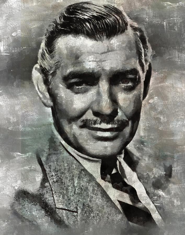 Clark Gable Painting