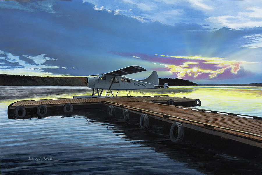 Clarks Air Service Painting by Anthony J Padgett