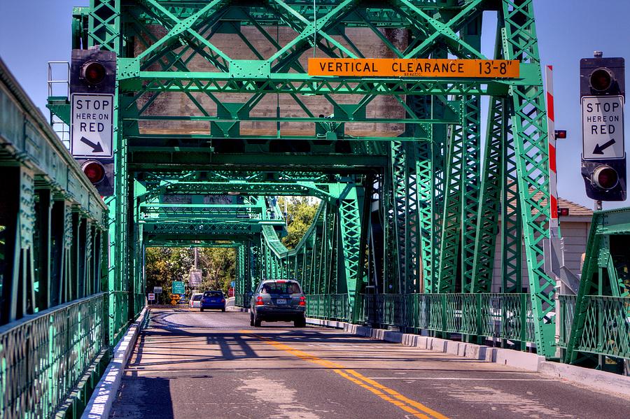 Clarksburg Bridge Signs Photograph by Randy Wehner