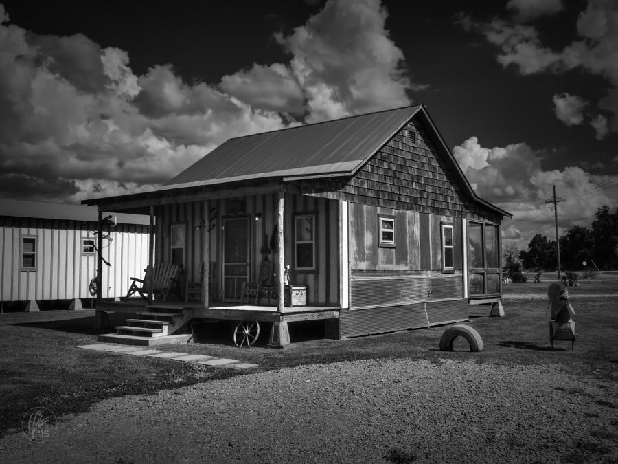 Black And White Photograph - Clarksdale - Shack Up Inn 001 BW by Lance Vaughn