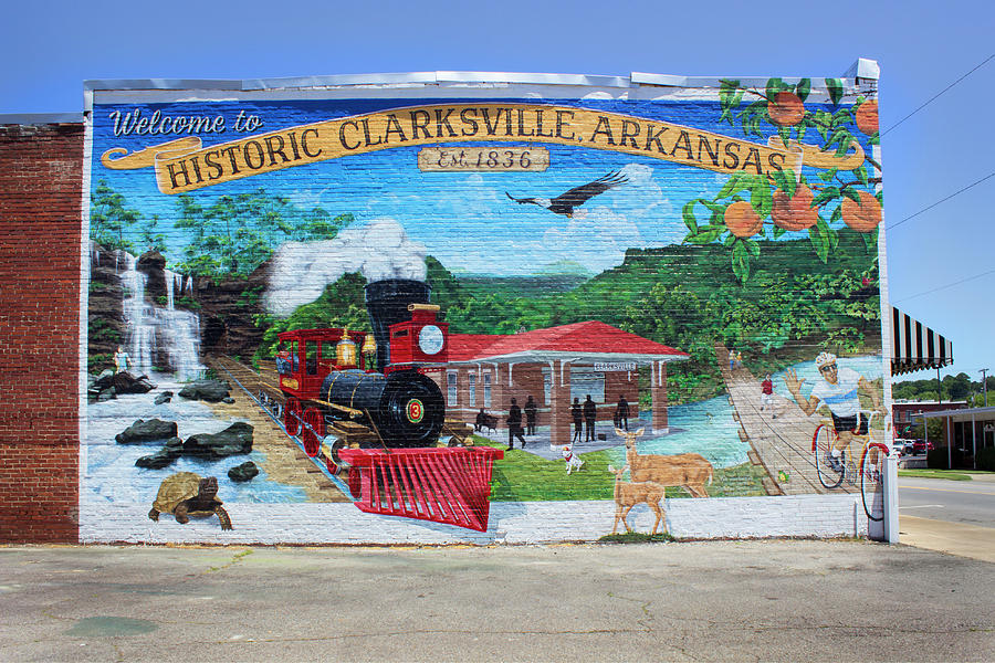 Clarksville Wall Mural Photograph by Tammy Chesney