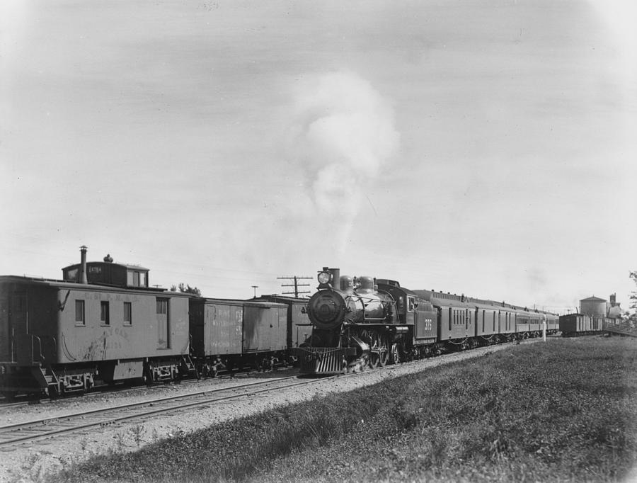 Class 1-2 Locomotive At Fairchild - 1903 Photograph by Chicago and North Western Historical Society