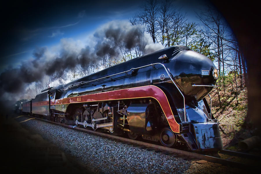 Class J 611 Steam Engine Profile Photograph by John Haldane