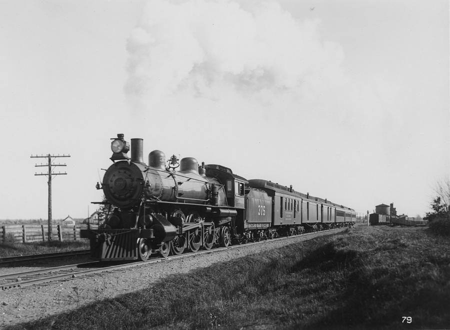 Class 1-2 Locomotive at Fairchild - 1903 #2 Photograph by Chicago and North Western Historical Society