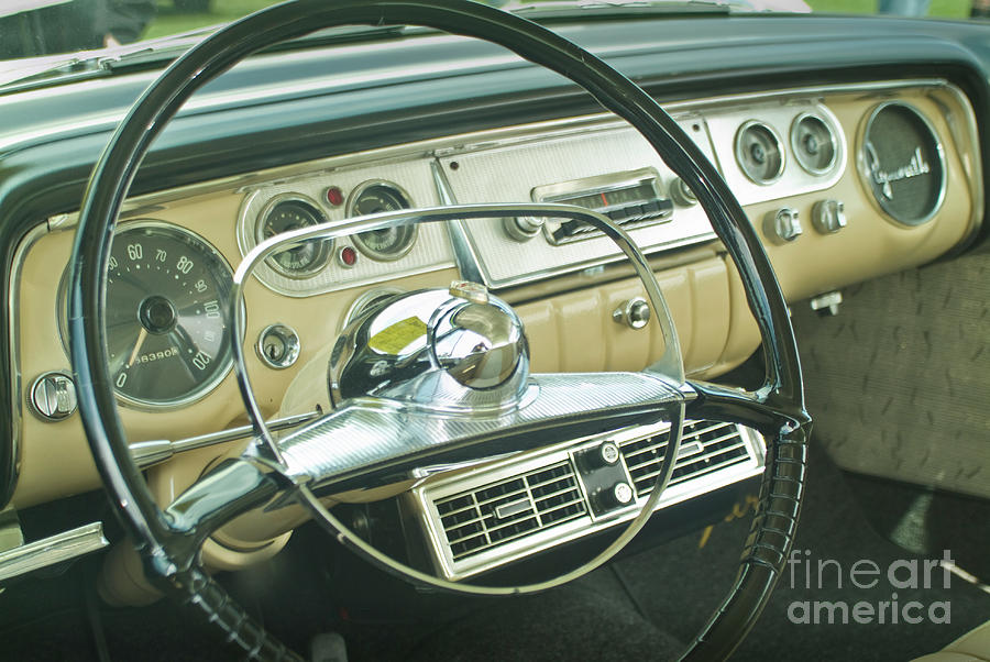 Classic Antique Plymouth Dashboard Photograph by David Zanzinger