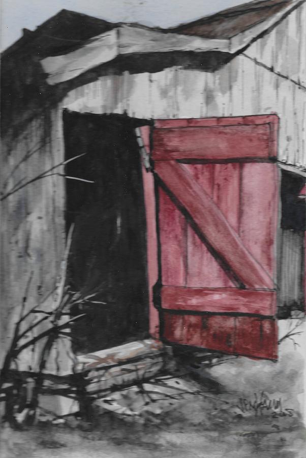 Classic Barn Door Drawing by Jim Hamm Fine Art America
