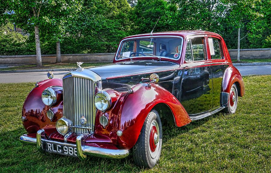 Classic Bentley In Red Photograph by Carol Montoya