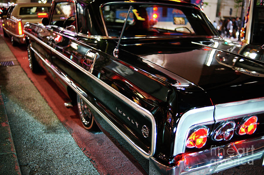 Classic Black Chevy Impala Photograph by Dean Harte