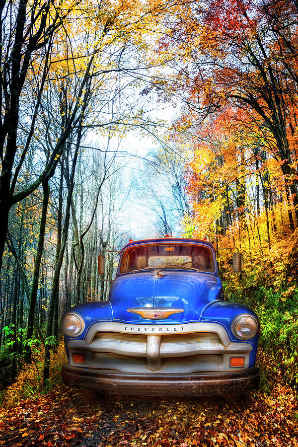 Classic Blue Chevy Truck Photograph by Debra and Dave Vanderlaan