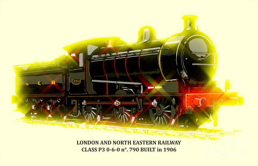 Classic British steam locomotive Painting by Heidi De Leeuw