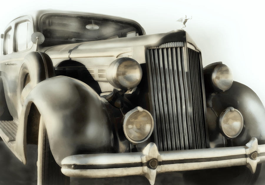 Classic Car 1937 Packard  Photograph by Ann Powell