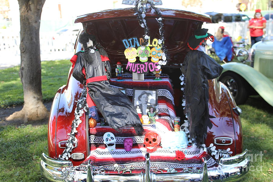 Classic Car Decor Day Of The Dead Photograph By Chuck Kuhn