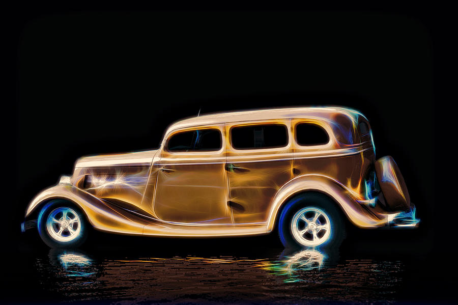 Classic Car of the Golden Era Digital Art by John Haldane