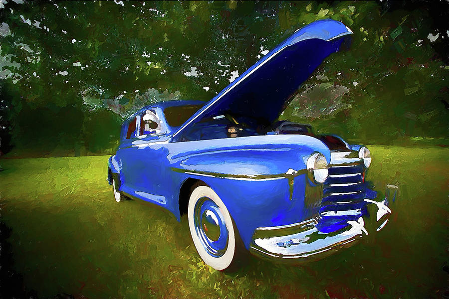 Classic Car Oldsmobile AP Painting by Dan Carmichael