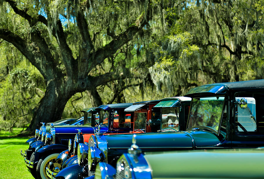 Classic Cars at Magnolia Plantation Photograph by Donnie Whitaker