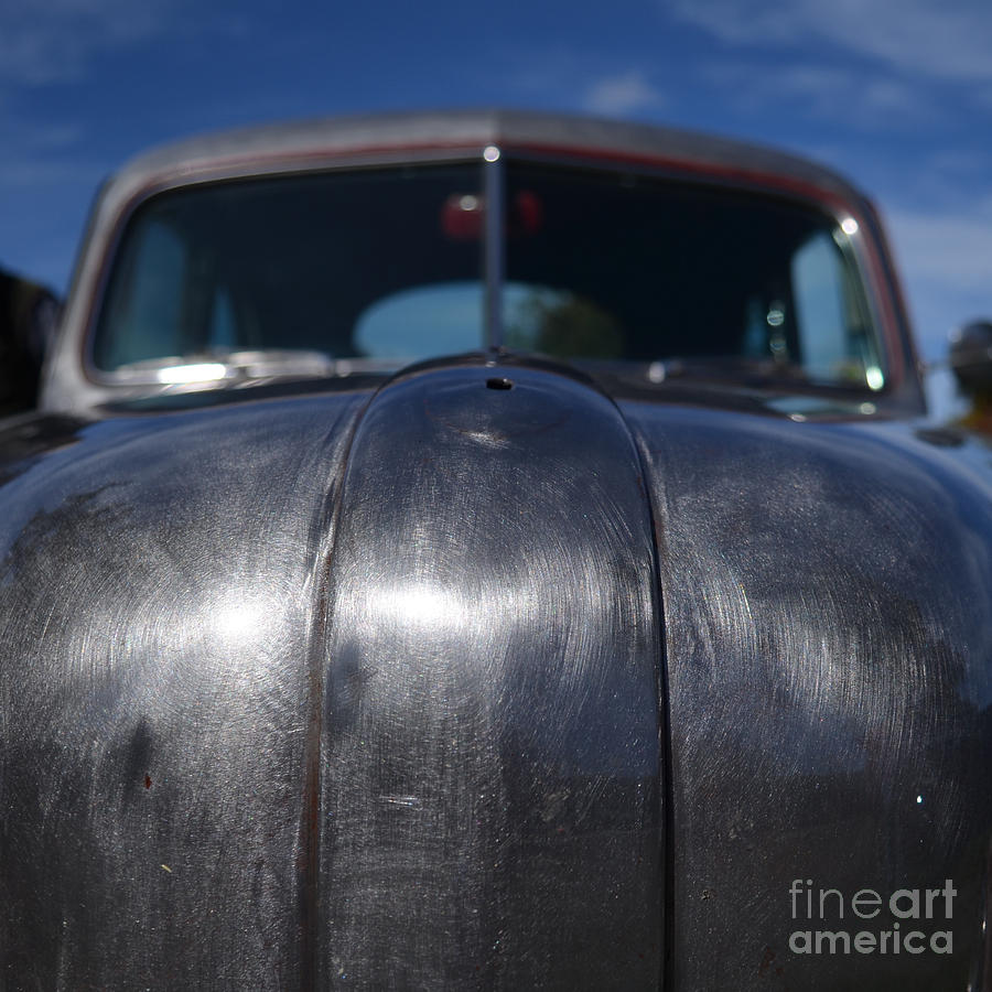 Classic Cars - Ford Bare Metal Hood Photograph by Jason Freedman