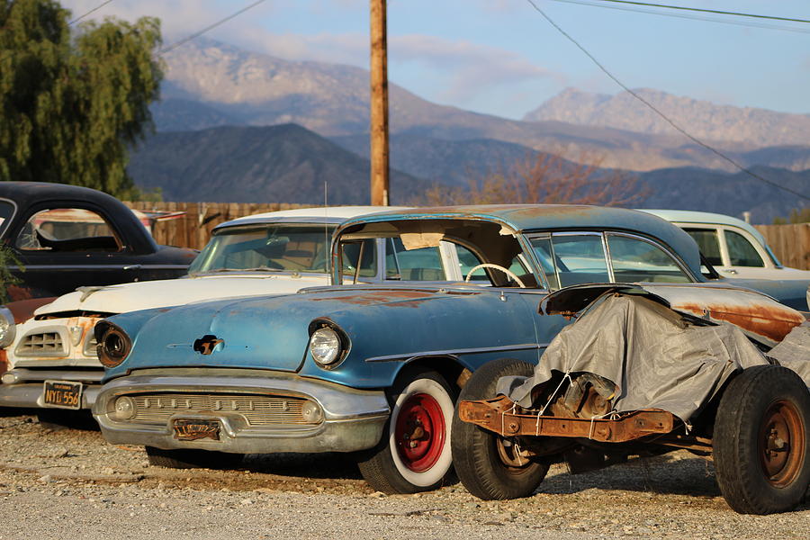 Mountain Photograph - Classic Chevy True Blue by Colleen Cornelius
