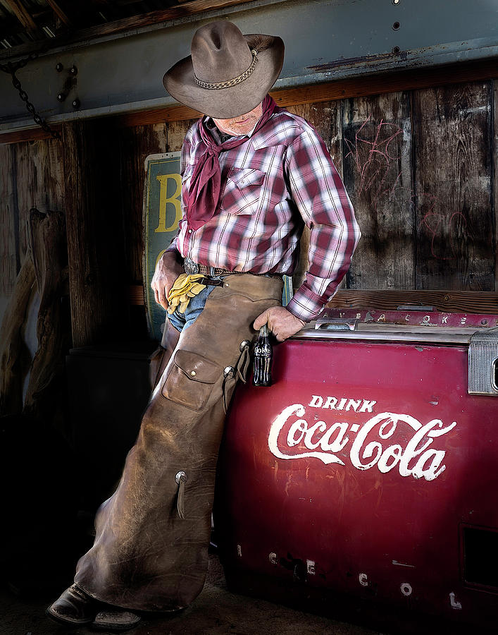 Classic Coca-Cola Cowboy Photograph by James Sage