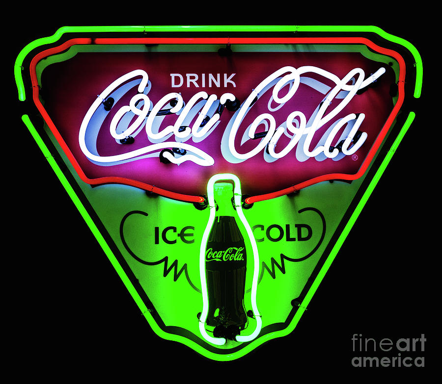 Classic Coca-Cola Neon Sign Photograph by M G Whittingham