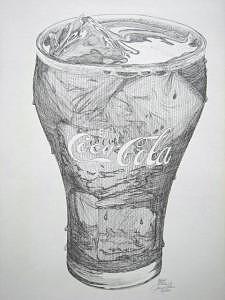 Limited Edition Drawing - Classic Coke by Joanie Arvin Limited Edition Drawing - Classic Coke by Joanie Arvin